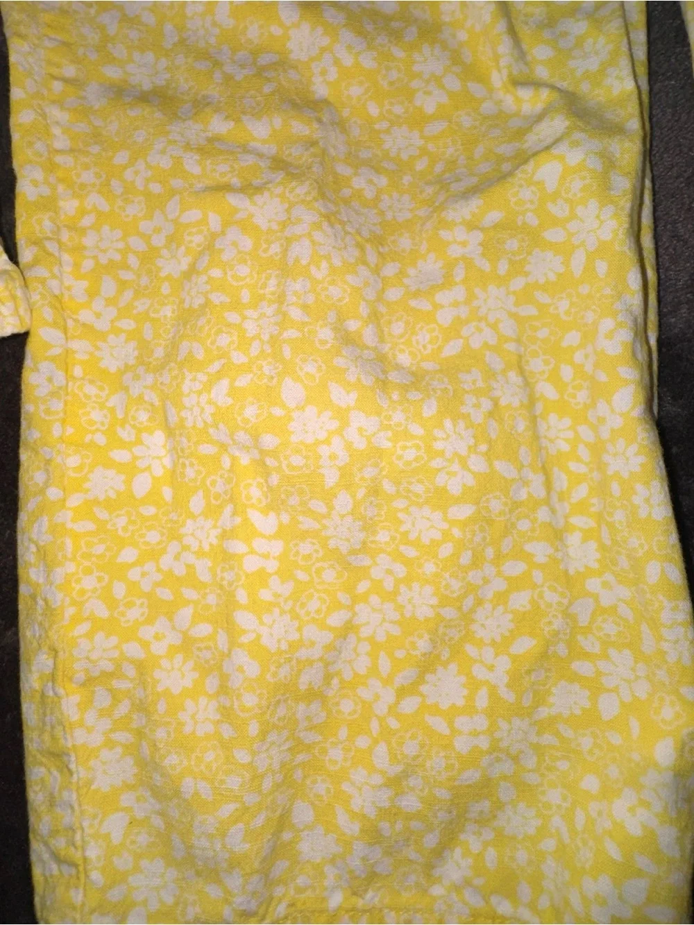 Girls Yellow 2 Piece Tank Top & Pants Floral Cat & Jack Outfit size 5/6
